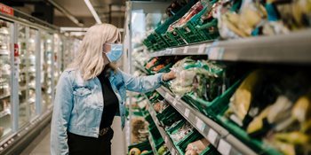 Woman in a supermarket